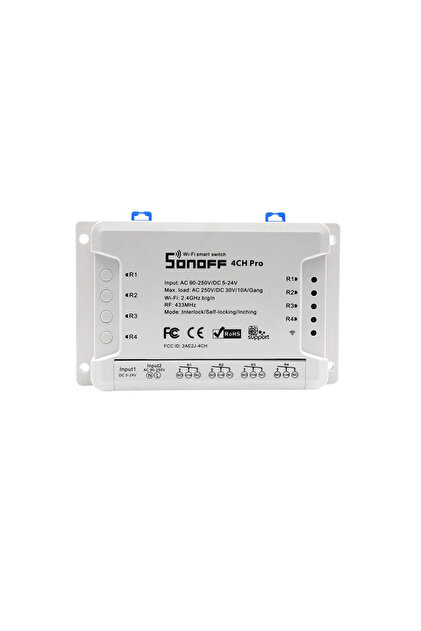 Releu smart 4 canale cu receptor RF 433.92MHz WiFi 4CH PRO R3