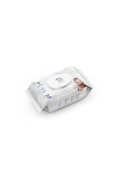 Baby Wet Wipes, Carton of 12 Packs 120 Wipes
