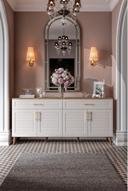 Mezza 1674 Hera 180 Cm (AHŞAP AYAKLI) Modern Konsol Sepet - Fiyatı