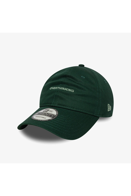 Overthinking Slogan 9Twenty Unisex Yeşil Şapka