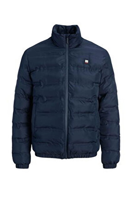 Jack & Jones Alpes Heat Quilted Lacivert Erkek Mont 12286684