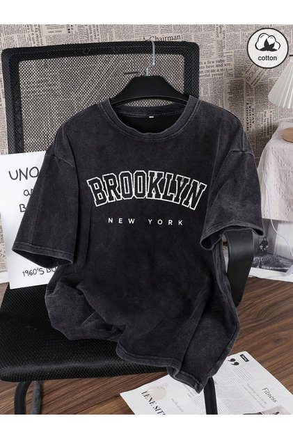 Unisex Hip-Hop Letter Graphic Printed Short Sleeve T-Shirt – Streetwear Summer Tee