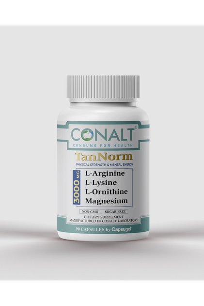 TanNorm – Amino Asit (L-Arginin, L-Lizin, L-Ornitin) & Magnezyum İçeren Sporcu Takviyesi (90 Kapsül)