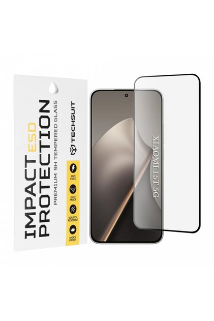 Προστατευτικό οθόνης για Xiaomi 15T, σκληρυμένο γυαλί, πλήρης κόλλα, μαύρο