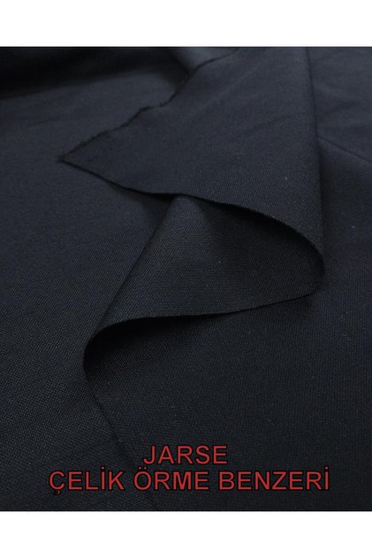Steel Knitted Jersey Fabric in Black Color (Width 180 cm X Length 170 cm)