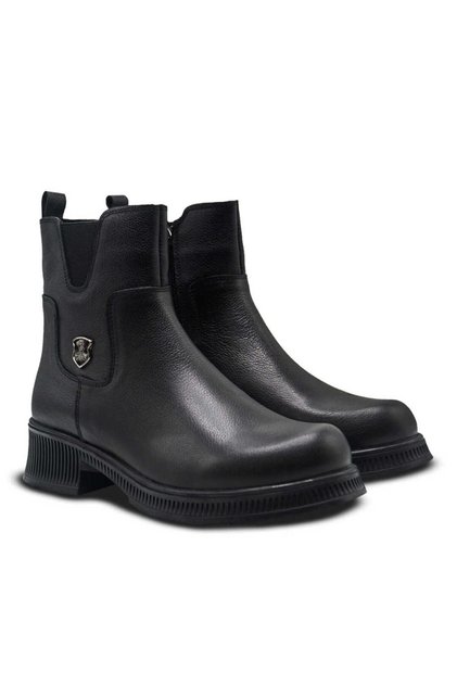 Leather Women's Casual Boots Black 2452706K