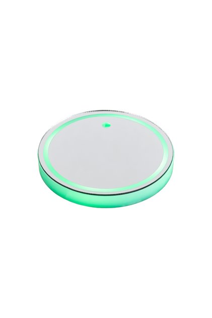 LED Işıklı Araç İçi Bardak Altlığı – 7 Renk LED, Şarjlı, Kaymaz, Akrilik