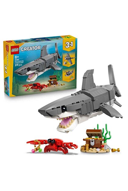 LEGO Creator Acımasız Köpek Balığı ile Hazine Sandığı 31381