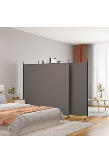 4-Panel Room Divider Anthracite 698x180 cm Fabric