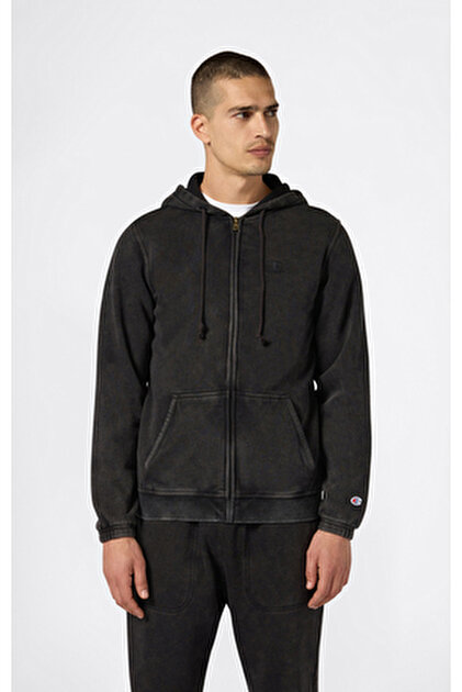 Champion Full Zip Hoodie Sweatshirt Erkek Lacivert Sweatshirt