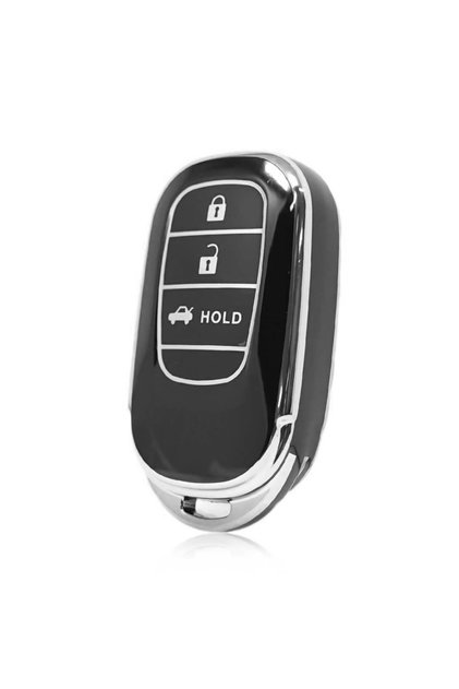 New for Honda Civic Crv Hrv Accord Smart Nano Key Case Cover Black Silver