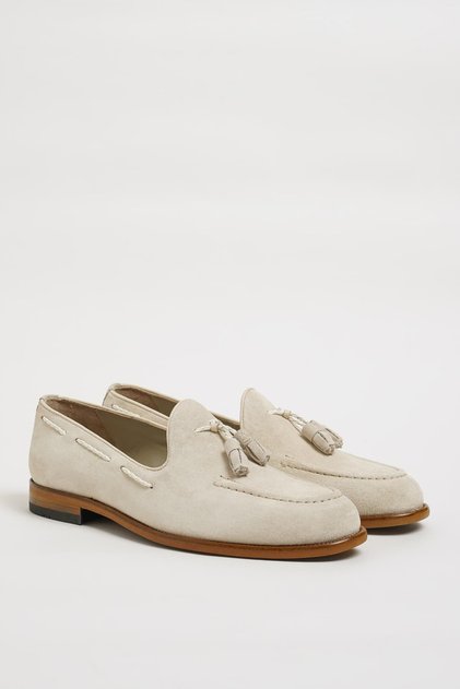 Klass Model Tassel Detailed Suede Leather Loafer Shoes