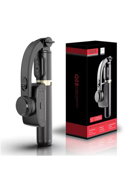 Tripod portabil cu stabilizator, telecomandă Bluetooth, design anti-vibrații