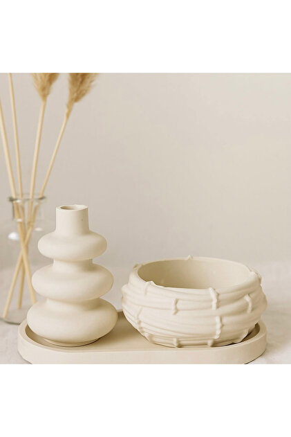Set decorativ de 3 vaze