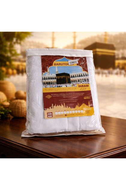 1 Piece 75*145 cm Cotton Children's Ihram Two-Piece Set with Bottom and Top Hajj Umrah Ihram Clothing Dress