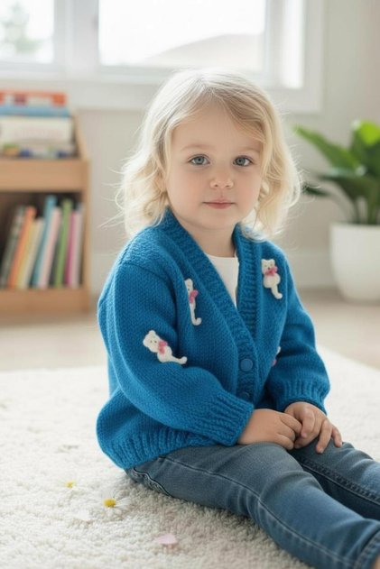 Hand Knitted Baby Jacket