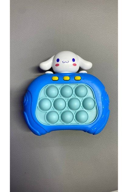 Işıklı Sesli Popit Pilli Eğitici Özel Karakterli Pop it Stres Giderici Quick Push Konsol