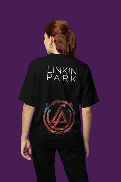 Linkin Park Back Printed Unisex Oversized Music Band T-Shirt