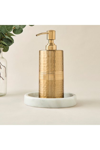 Metallic Hammered Lotion Dispenser
