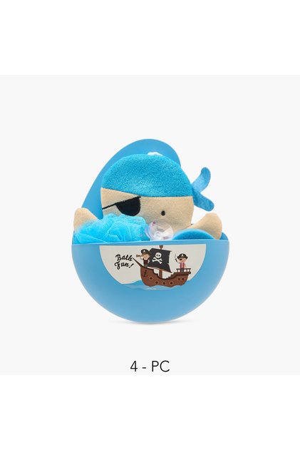 4-Piece Pirate Bath Accessory Set