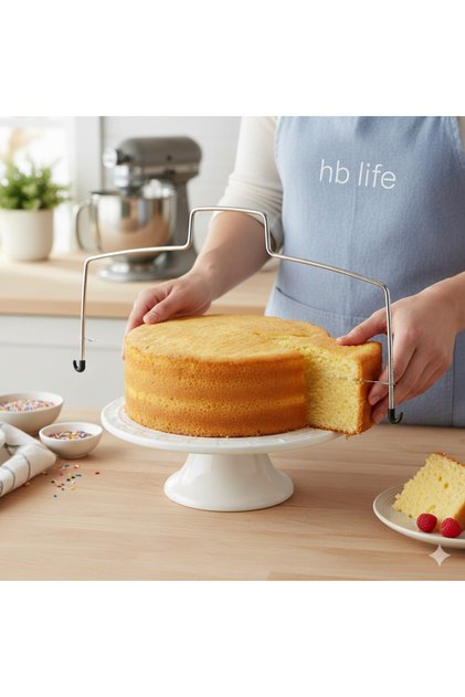 Stainless Steel Adjustable Layer Cake and Pastry Slicing Wire - Sponge Cake Cutting Attachment