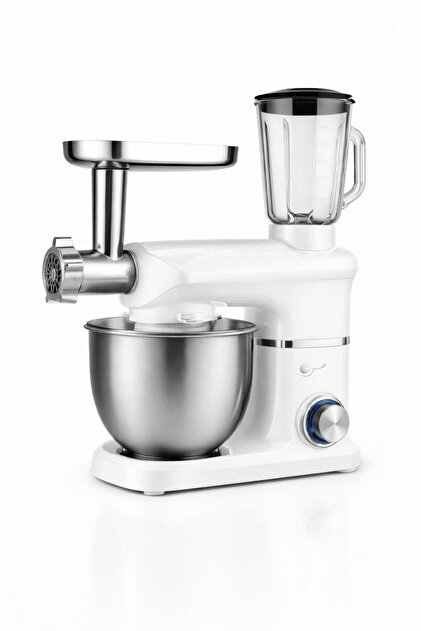 6 LİTRE 3 IN 1 STAND MIXER SM-210 HAMUR YOĞURMA KIYMA MAKİNESİ MEYVE SIKACAĞI BİR ARADA ÇELİK