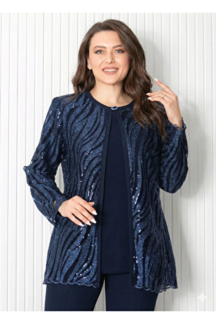OLEA XXL Büyük Beden Abiye Ceket Bluz Takım 39941 - Fiyatı, Yorumları