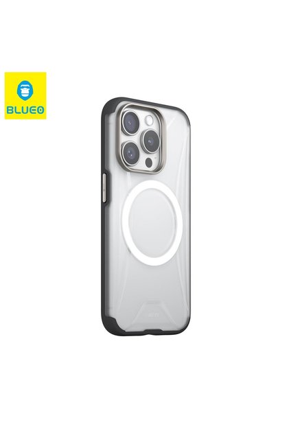 Mr. Gorilla iPhone 15 Pro Uyumlu MagSafe Destekli Kenarları Renkli Metal Kamera Korumalı Kılıf