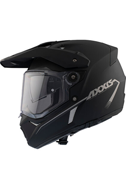 Axxis Wolf DS Adventure helmet Solid Matt Black(Mat Siyah