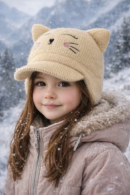 Little Bear Girl's Winter Beanie
