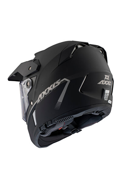 Axxis Wolf DS Adventure helmet Solid Matt Black(Mat Siyah
