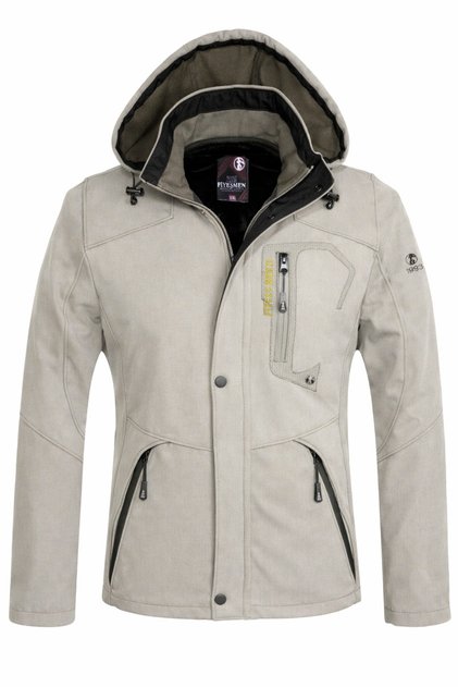 Water and Windproof Fur Softshell Men's Jacket--1070--
