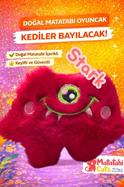STARK Peluş Kedi Oyuncağı – Doğal Matatabi li,Dayanıklı,Kediler İçin Eğlenceli Oyuncak