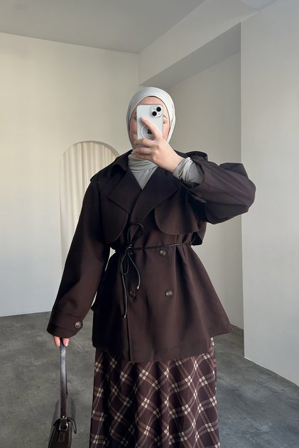 Women's Oversized Short Trench Coat