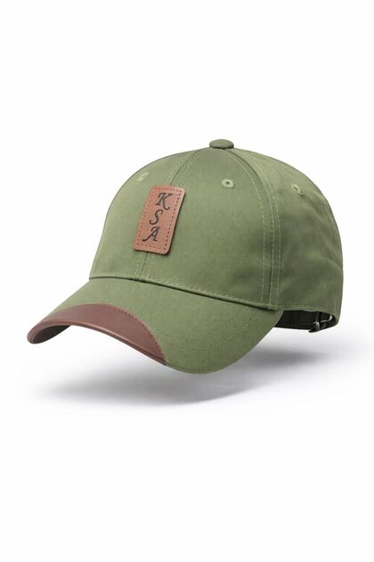 Premium Stylish Cotton Cap for Men – Adjustable Casual Baseball Cap with Leather Patch Detail