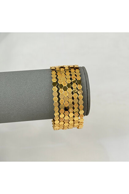 6 pieces Chaumet gold alternative bangles, size 19