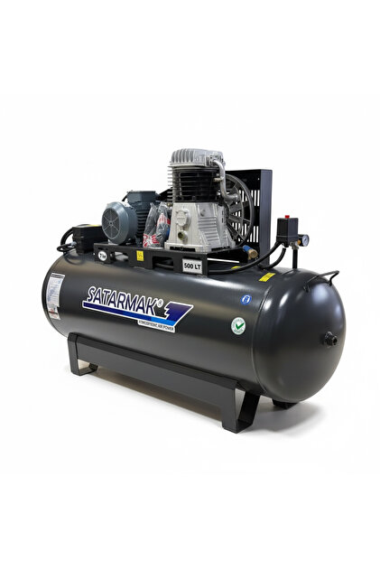 500 LİTRE/6000 Abac İTALYAN Kafa/5.5KW/7.5HP/Panolu/ÇİFT Kademeli Kompresör.