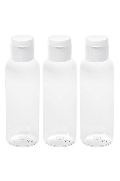 Set Sticle Transparente de Calatorie 100ml - 3buc