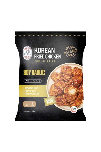 Soy Garlic Korean Fried Chicken Crispy Double-Fried with Rich Umami Glaze