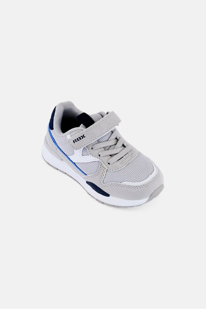 Toddlers Boy Brand Logo Velcro Closure Outdoor Shoes, Grey