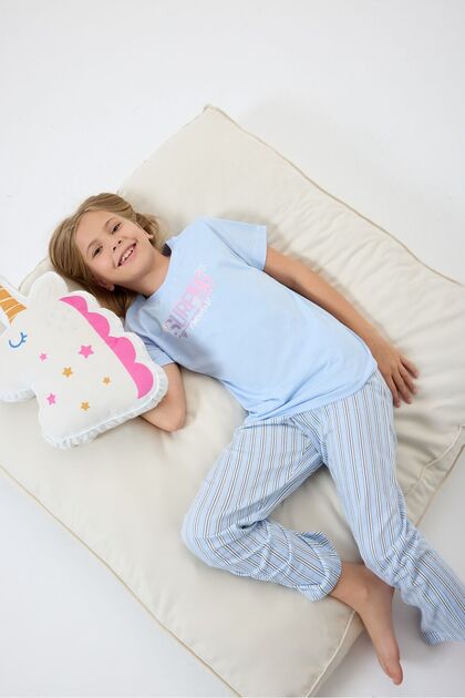 Girl's Blue Pajama Set