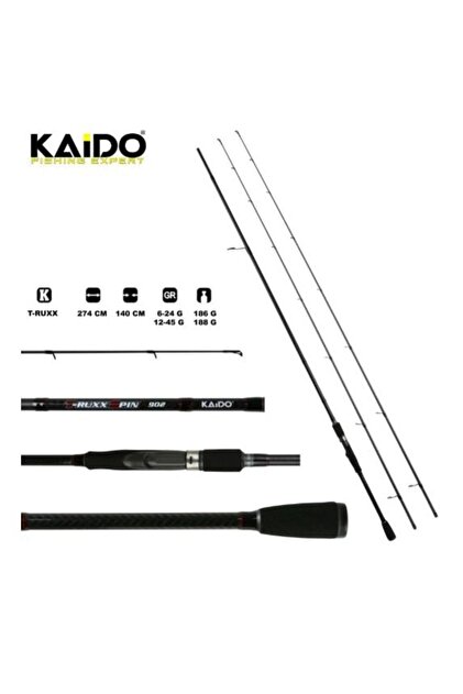 Kaido T-Ruxx 270 cm Çift Uçlu Spin Kamışı (6-24/12-45gr) - Fiyatı
