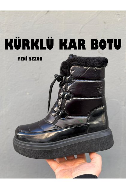 YENİ SEZON KÜRKLÜ KAR BOTU, FİYAT, KAYMAZ TABAN, KADIN BOT