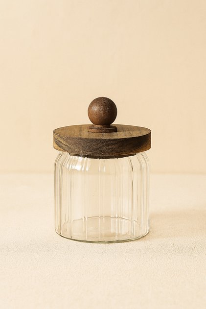 Acacia Gasket Lid Borosilicate 450ml Jar Kw-760