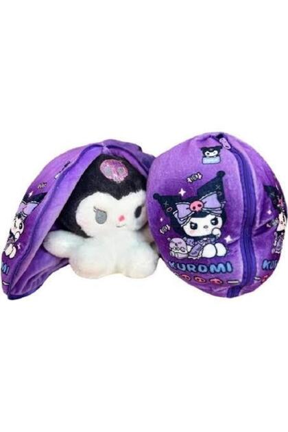 strong group Sanrio Kuromi Peluş Oyuncak 35cm Fermuarlı Koza