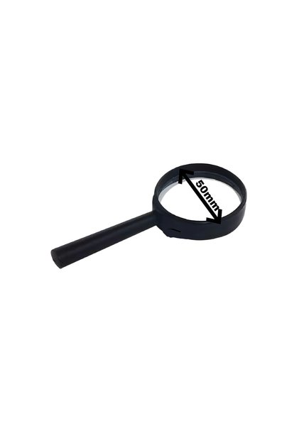 Magnifying Glass Plastic Framed with Handle 50mm Reading Magnifier