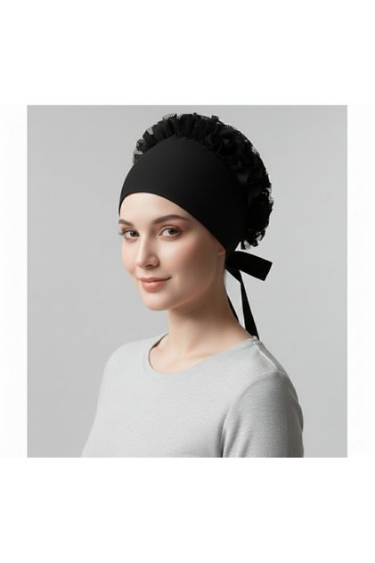 Stitch-Free Bonnet with Button 100% Cotton Hijab Inner Bonnet