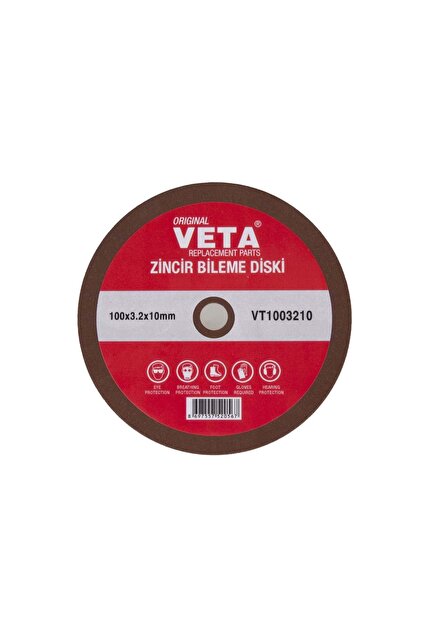 MOTORLU TESTERE ZİNCİR BİLEME DİSKİ 100X3.2X10 MM İNCE