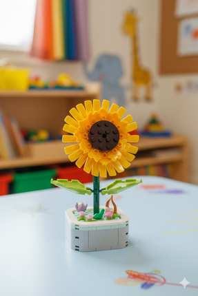 Se Promo Flowers Carnation (Karanfil) Yapı Oyuncak Çiçek Seti