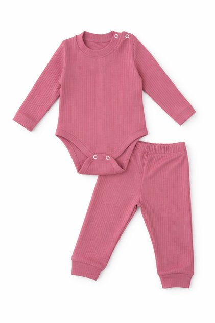 100% Cotton Bodysuit and Pants 2-Piece Set